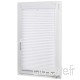 AmazonBasics Store plissé et uni en polyester avec système de fixation 80 x 130 cm  Blanc - B0749TT9HH